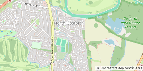 Map of Newcastle Upon Tyne
