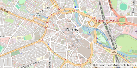 Map of Derby, Derbyshire