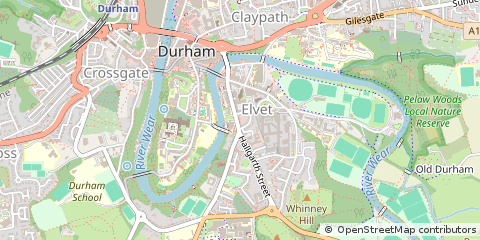 Map of Durham