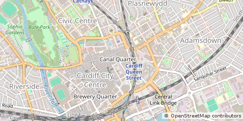 Map of Cardiff