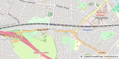 Map of Liverpool, Merseyside