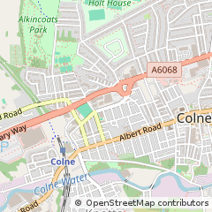Map of Colne, Lancashire