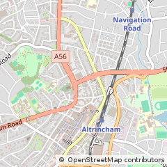 Map of Altrincham, Cheshire