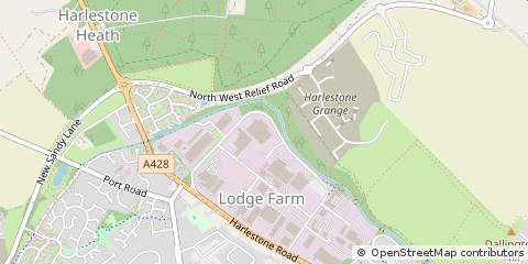 Map of Northampton, Northamptonshire