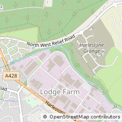 Map of Northampton, Northamptonshire
