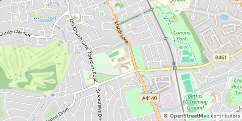 Map of Stanmore, Middx