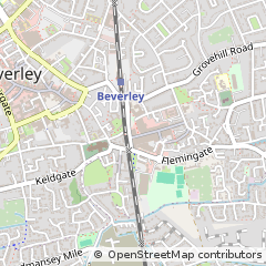 Map of Beverley, East Yorkshire