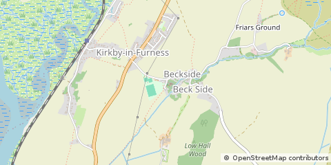 Map of Kirkby-in-Furness, Cumbria