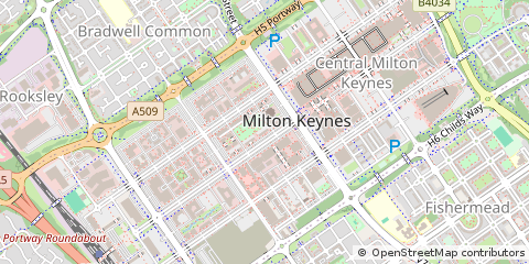 Map of Milton Keynes