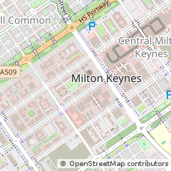 Map of Milton Keynes