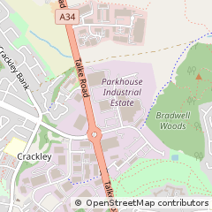 Map of Newcastle Under Lyme, Staffordshire
