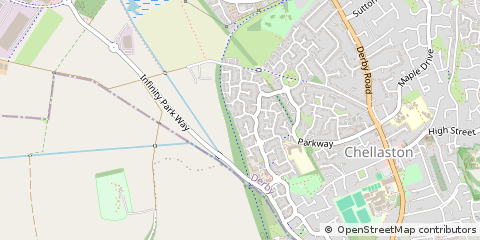 Map of Chellaston, Derby