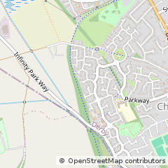 Map of Chellaston, Derby