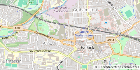 Map of Falkirk