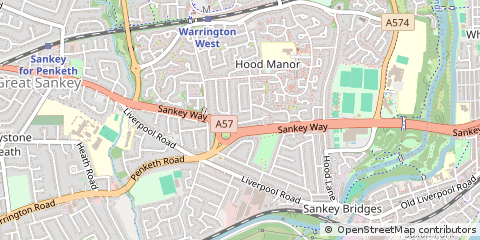 Map of Warrington
