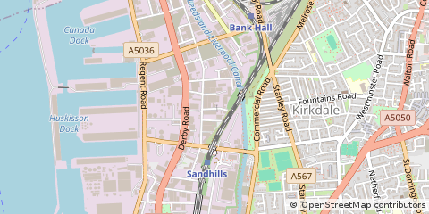 Map of Bootle, Liverpool