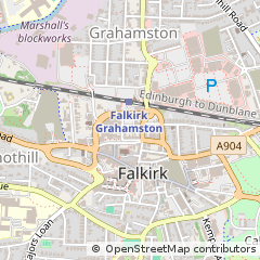 Map of Falkirk, Stirlingshire