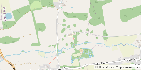 Map of Stowlangtoft, Suffolk
