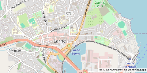 Map of Larne, County Antrim
