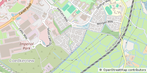 Map of Newport, Gwent