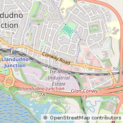Map of Llandudno Junction, Gwynedd