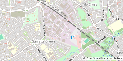 Map of Birmingham, West Midlands