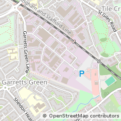Map of Birmingham, West Midlands