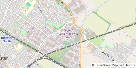 Map of Bicester, Oxfordshire