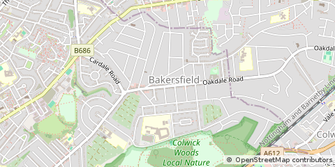 Map of Nottingham