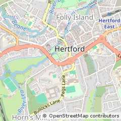 Map of Hertford, Herts
