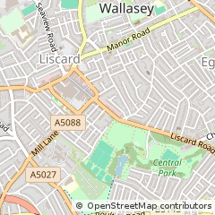 Map of Liscard, Wirral