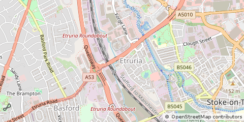 Map of Stoke-on-Trent