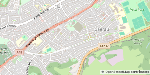 Map of Cardiff
