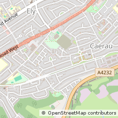 Map of Cardiff