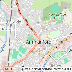 Map of Carmarthenshire