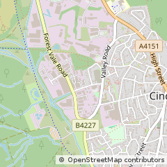 Map of Cinderford