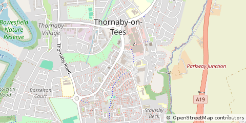 Map of Stockton-on-Tees