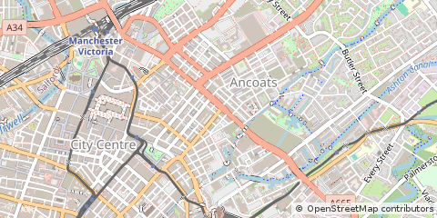 Map of Manchester