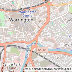 Map of Warrington