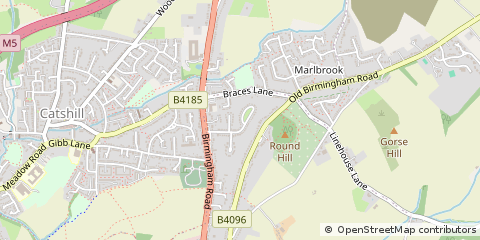 Map of Bromsgrove