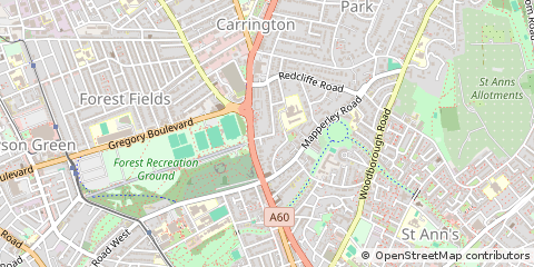 Map of Nottingham