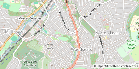 Map of Sheffield