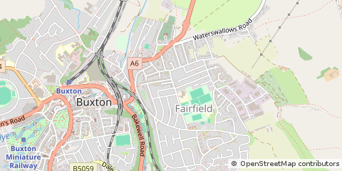 Map of Buxton, Derbyshire