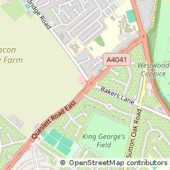 Map of Sutton Coldfield, West Midlands