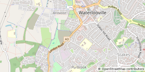 Map of Waterlooville, Hampshire