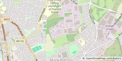 Map of Barnsley