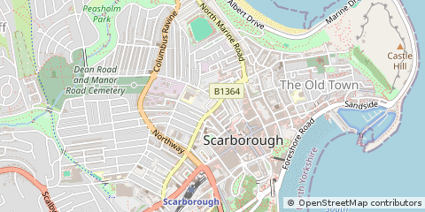 Map of Scarborough, North Yorkshire