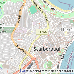 Map of Scarborough, North Yorkshire