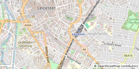 Map of Leicester, Lancashire