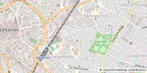 Map of Leicester